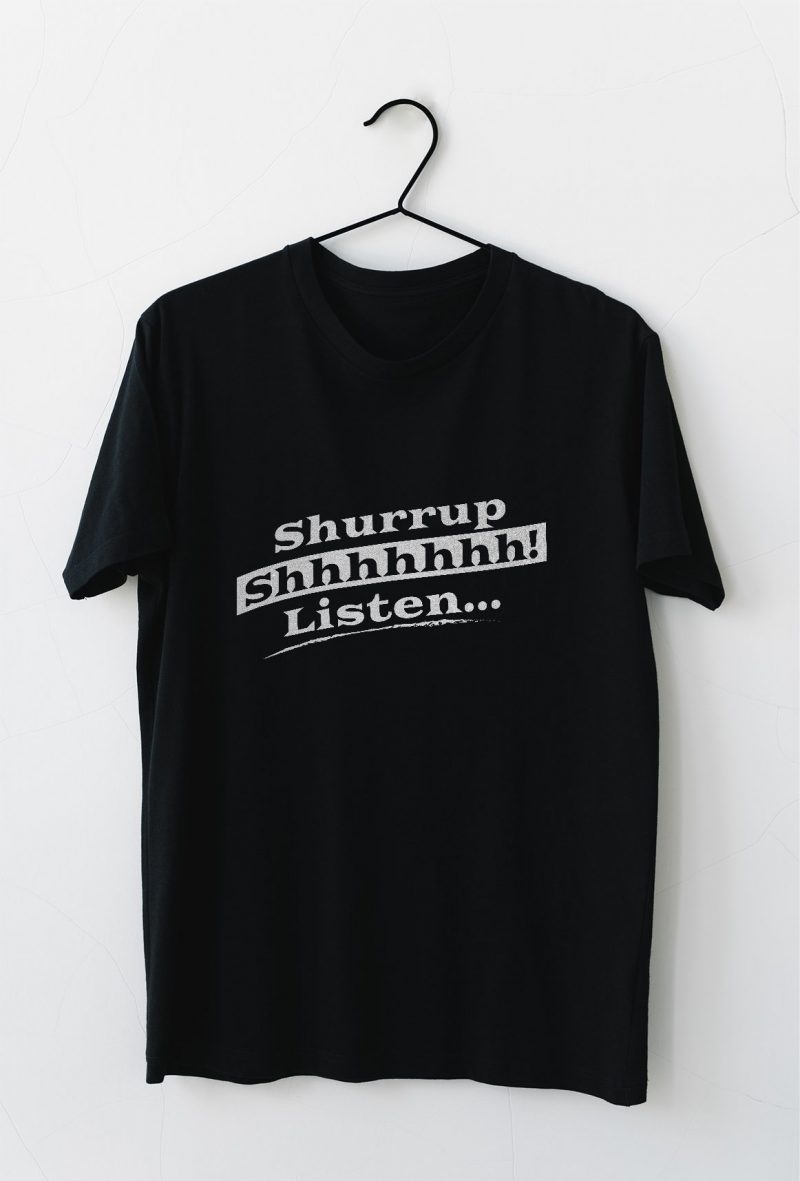 Classic black, Silver Print men t-shirt